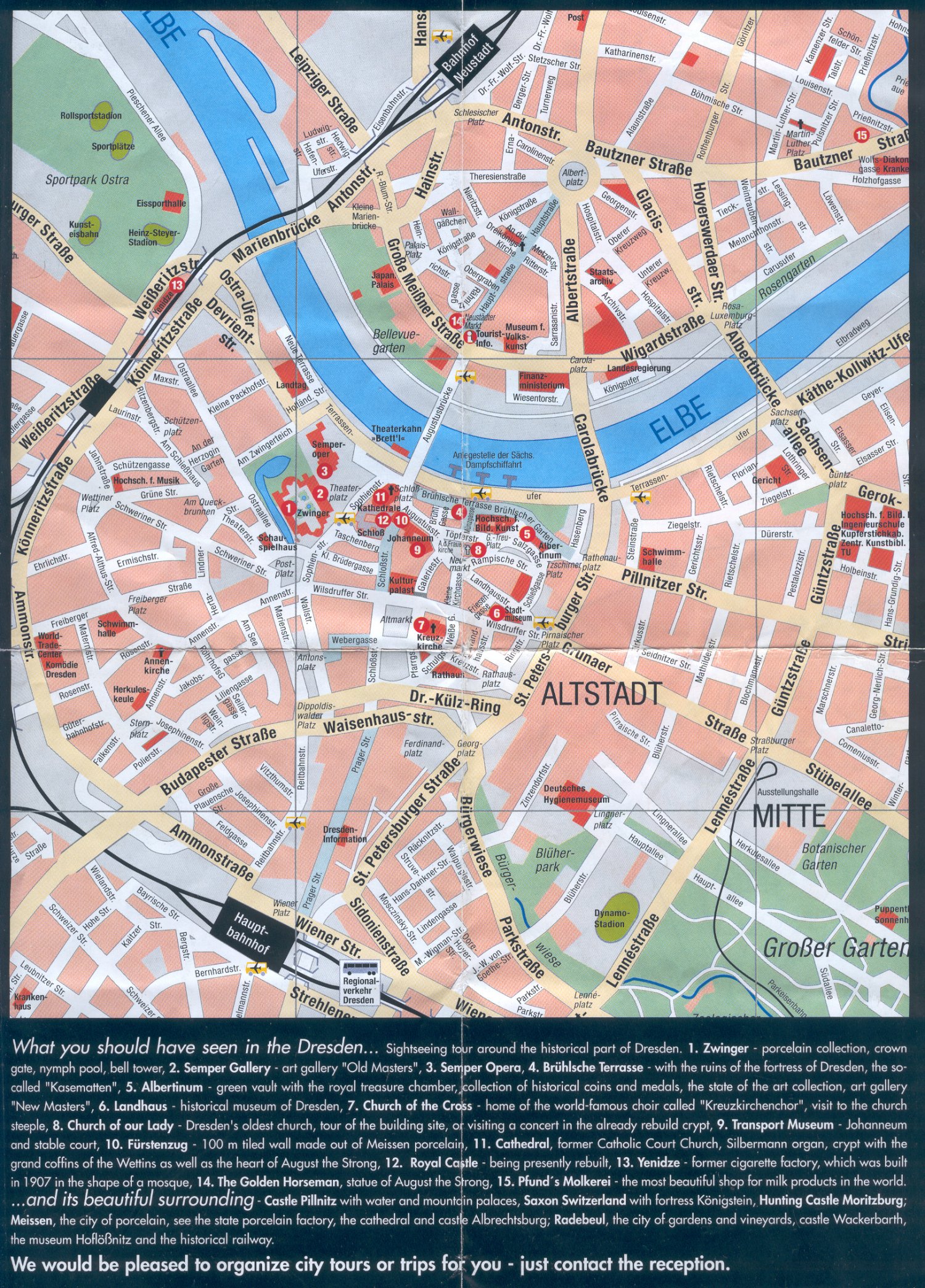 Guide to Bach Tour Dresden Maps