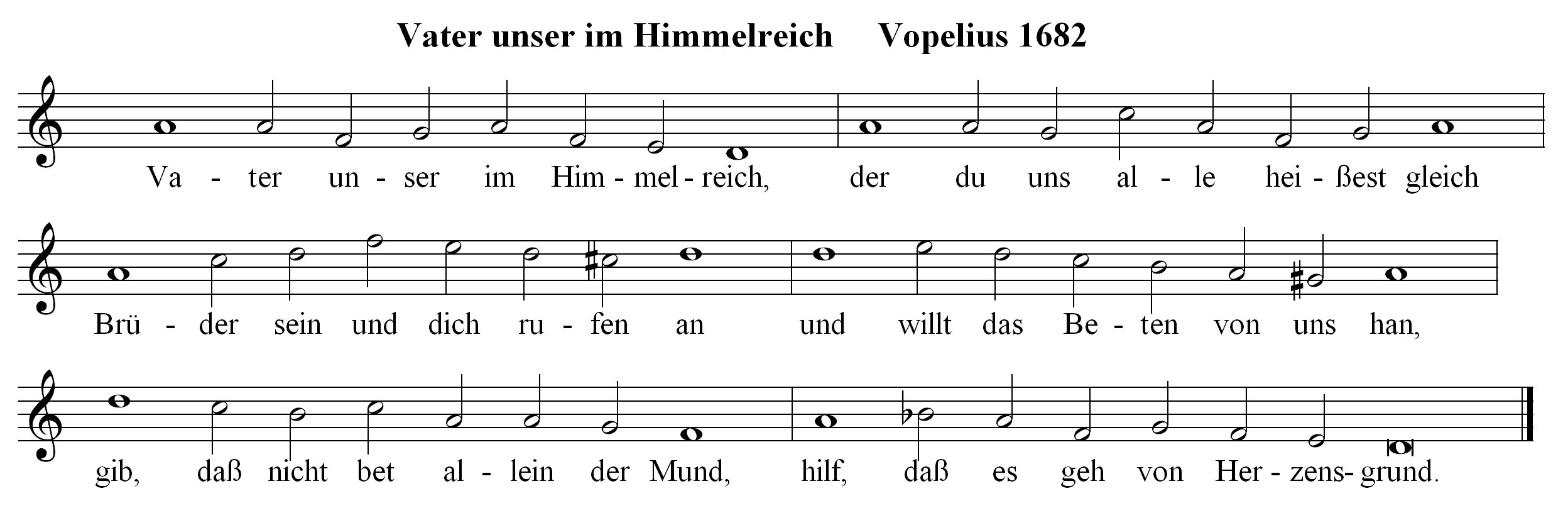 Super Chorale Melody: Vater unser im Himmelreich IQ-83