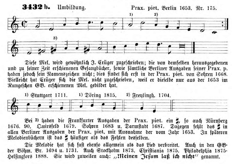 Chorale Melody: Jesus, meine Zuversicht