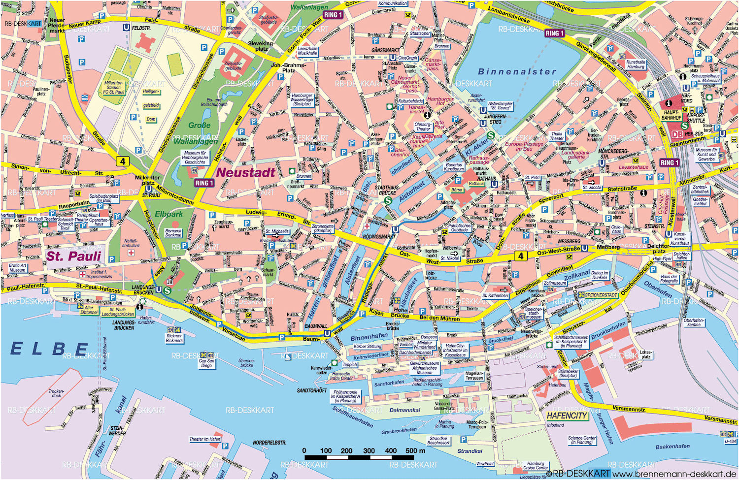 Guide to Bach Tour: Hamburg - Maps
