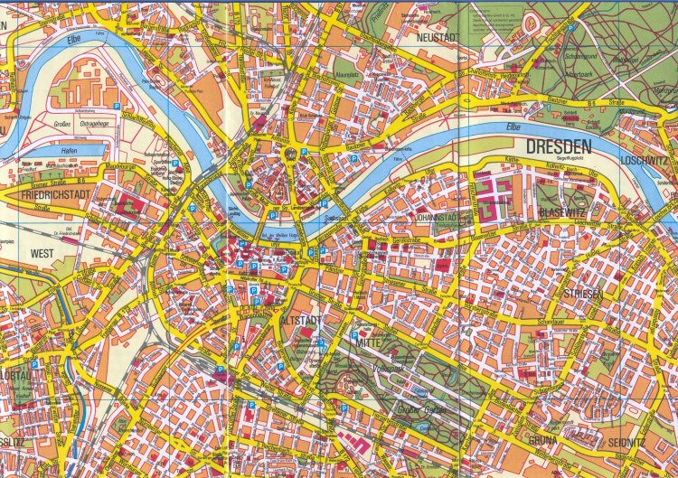 tourist map dresden